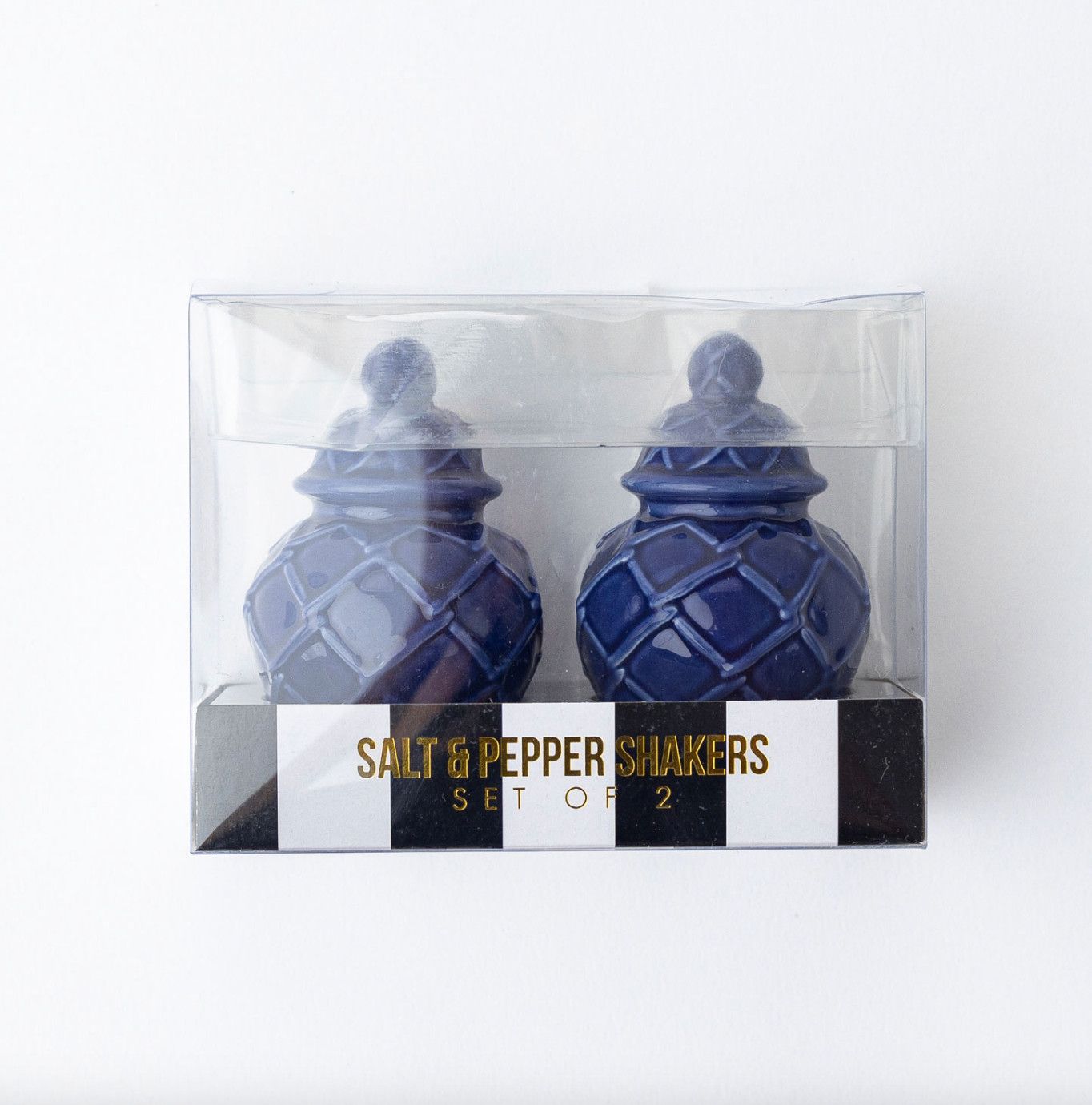 Navy Ginger Jar Salt &amp; Pepper Set