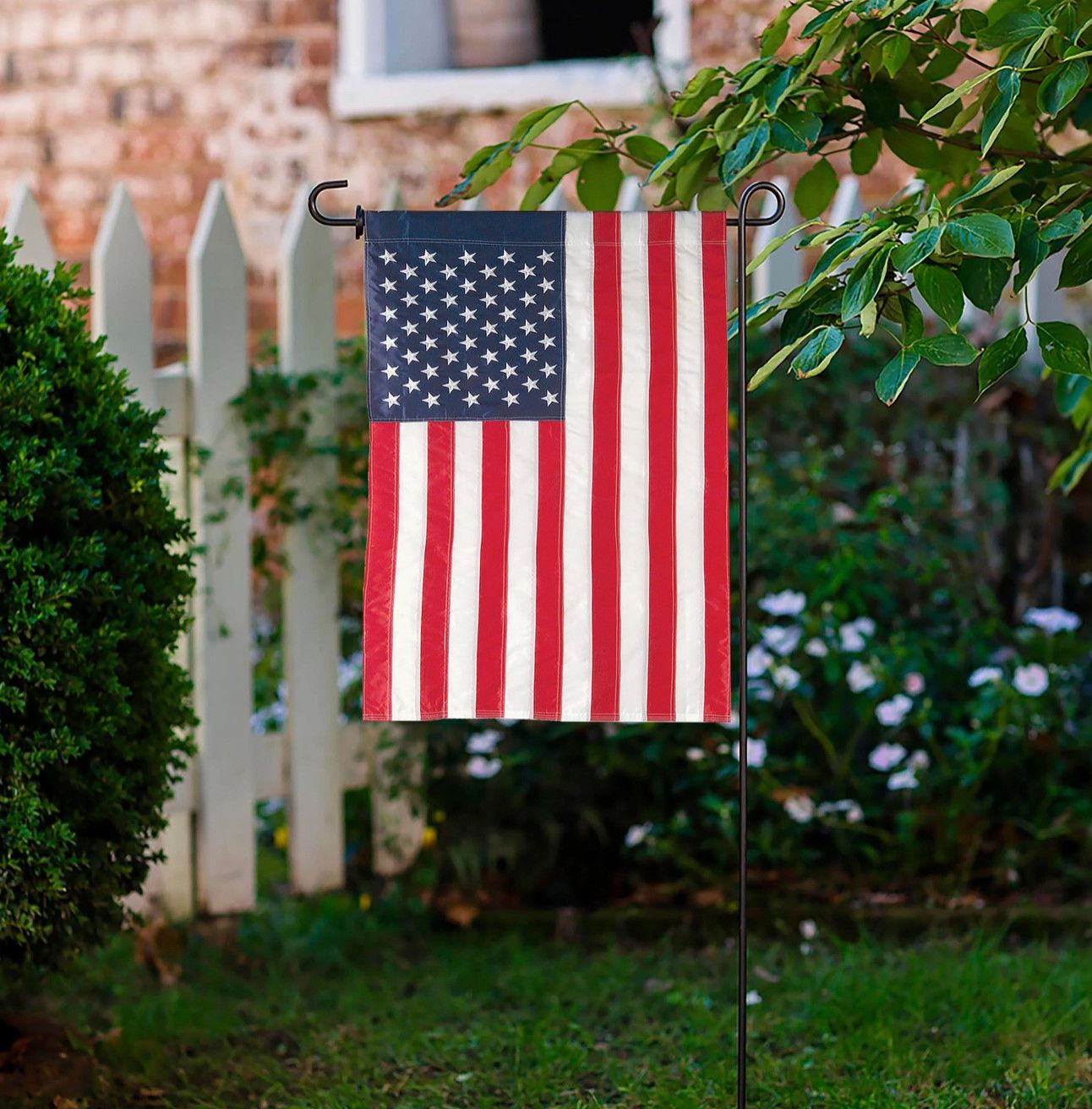 American Flag Garden Applique Flag