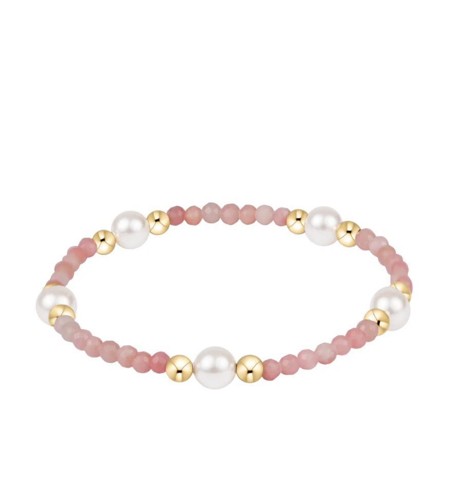 Enewton EXTENDS Purpose Pearl 6mm Gem Bracelet Pink Opal