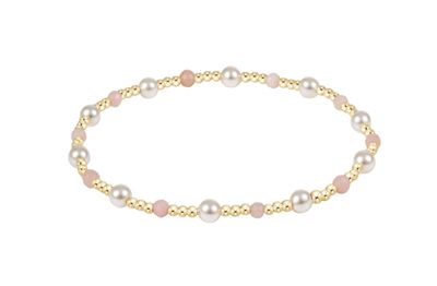 Enewton EXTENDS Pearl Sincerity 4mm Gem Bracelet Pink Opal