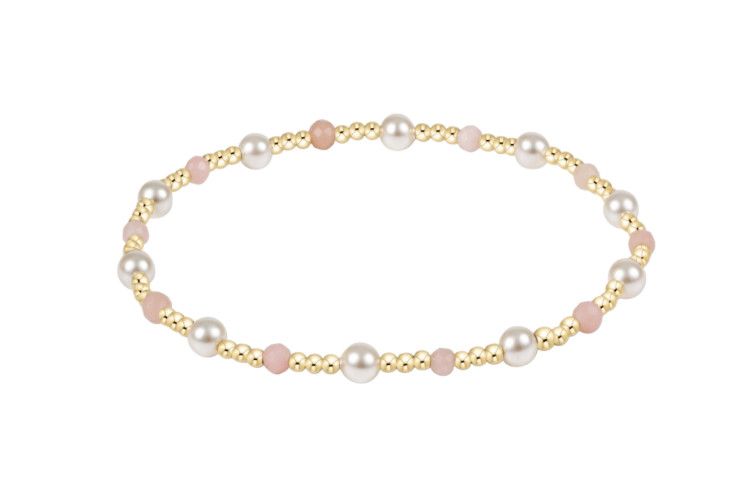 Enewton EXTENDS Pearl Sincerity 4mm Gem Bracelet Pink Opal
