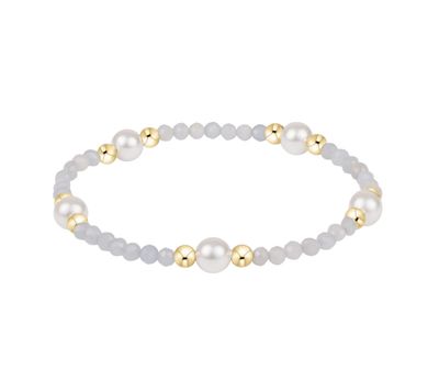 Enewton EXTENDS Purpose Pearl 6mm Gem Bracelet Aquamarine