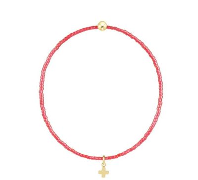 Enewton Hope Classic Sherbert Bracelet Signature Cross Small Gold Charm