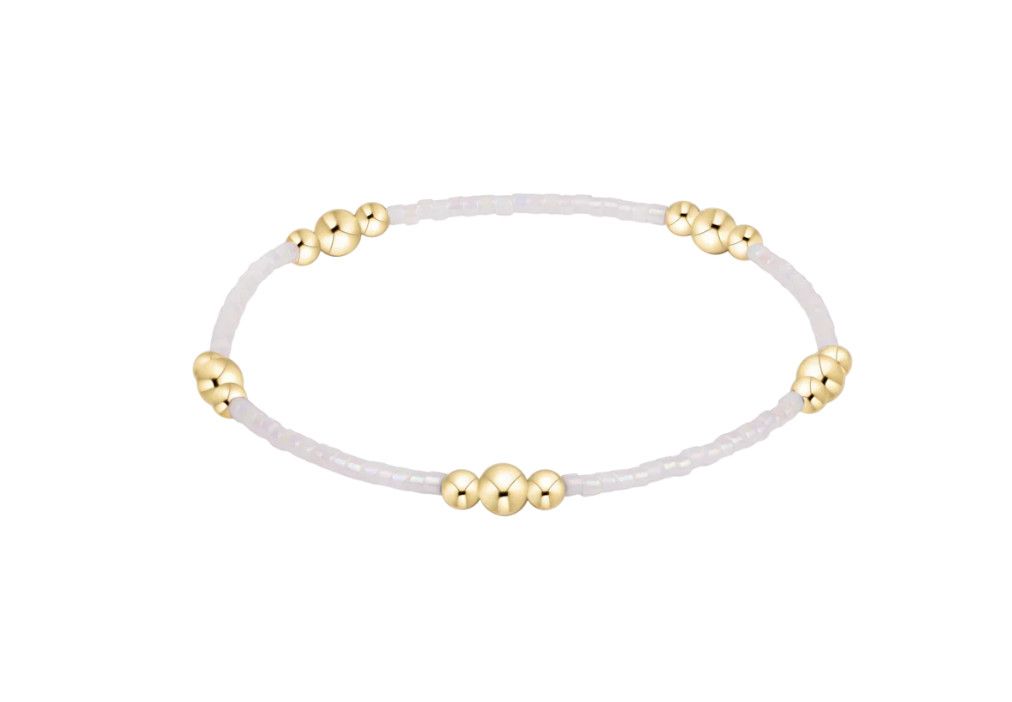 Enewton Hope Purpose Gold Bracelet Silky White