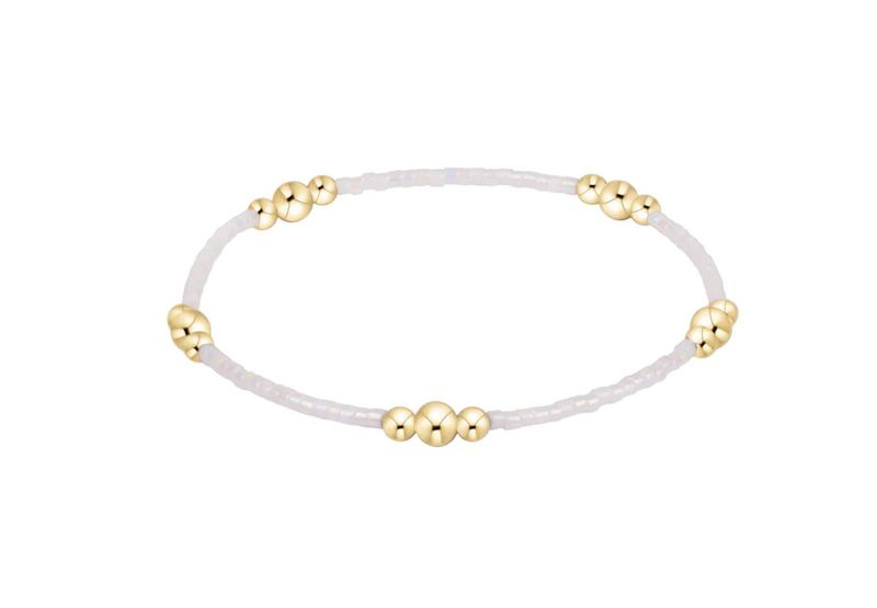 Enewton Hope Purpose Gold Bracelet Silky White