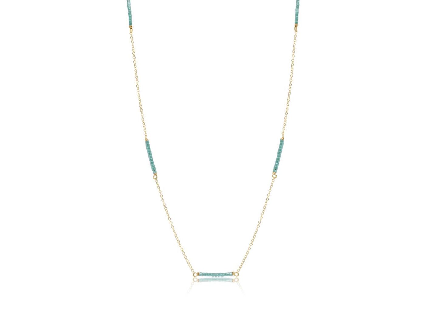 Enewton 15" Choker Simplicity Chain Gold Hope Bliss Sea Glass