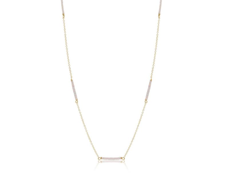 Enewton 15" Choker Simplicity Chain Gold Hope Bliss Silky White