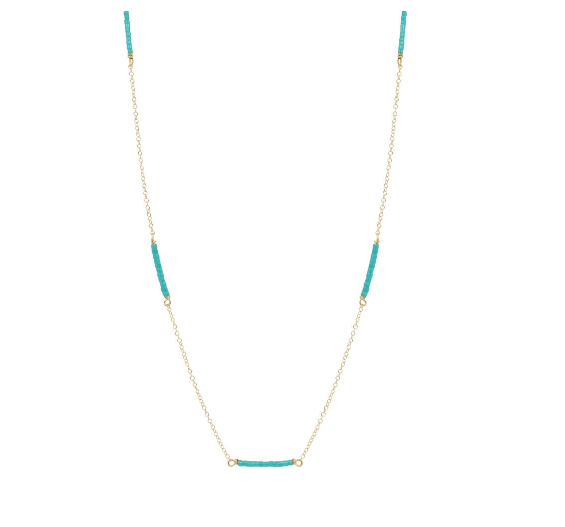 Enewton 15" Choker Simplicity Chain Gold Hope Bliss Turquoise
