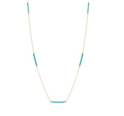 Enewton 15" Choker Simplicity Chain Gold Hope Bliss Turquoise
