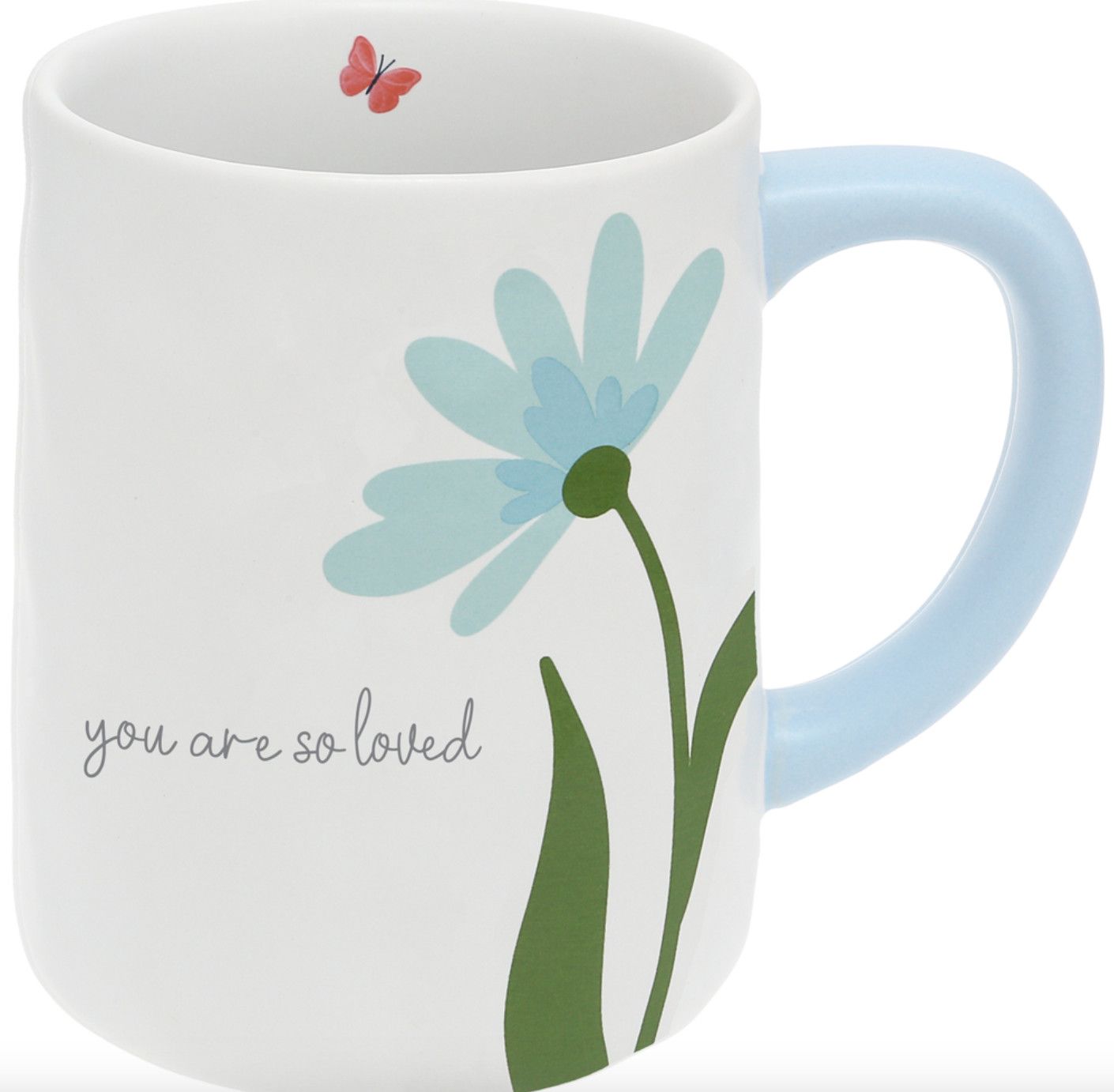 You Are So Loved Blue Flower 17oz Mug