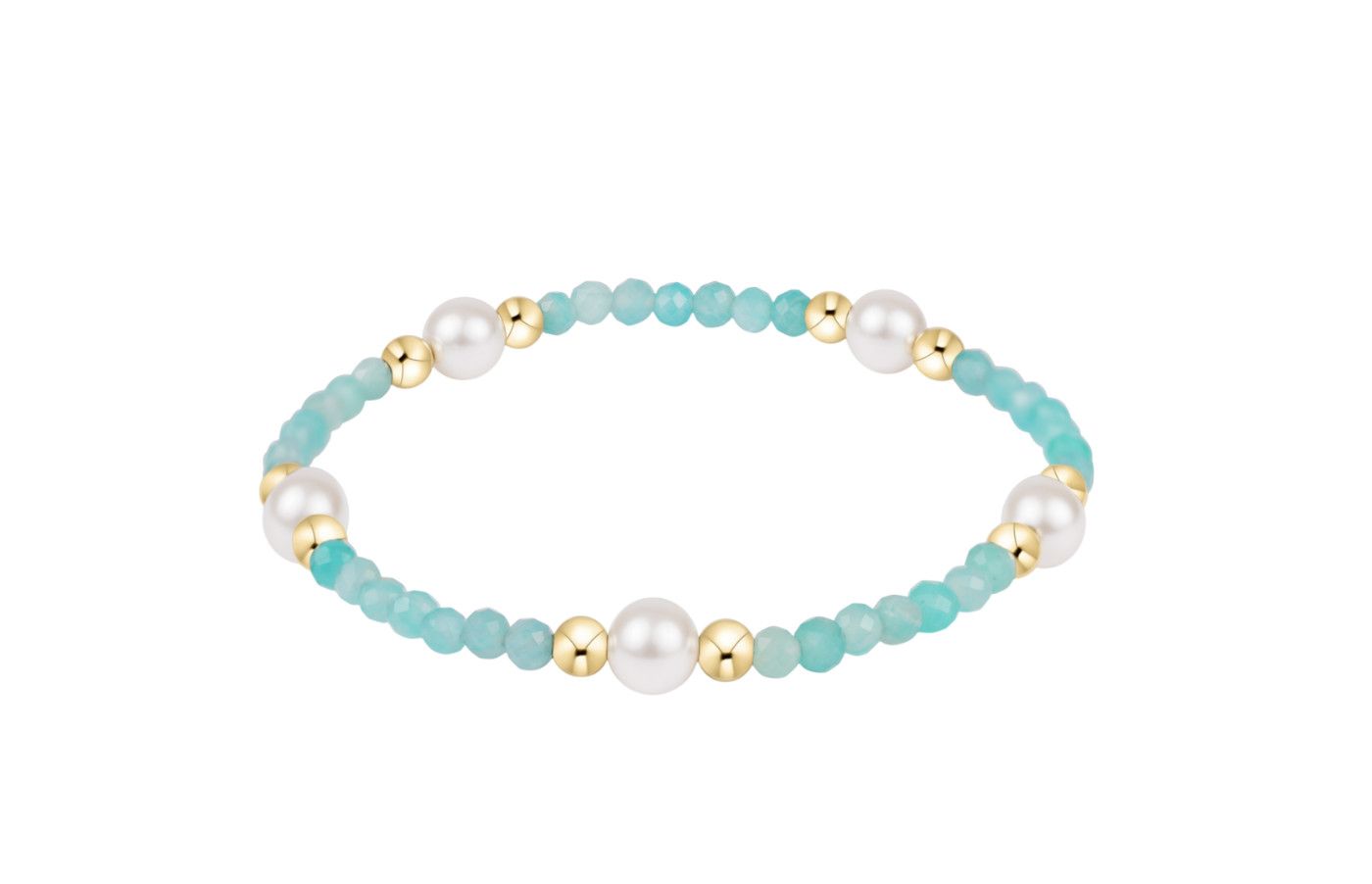Enewton Purpose Pearl 6mm Gem Bracelet Amazonite