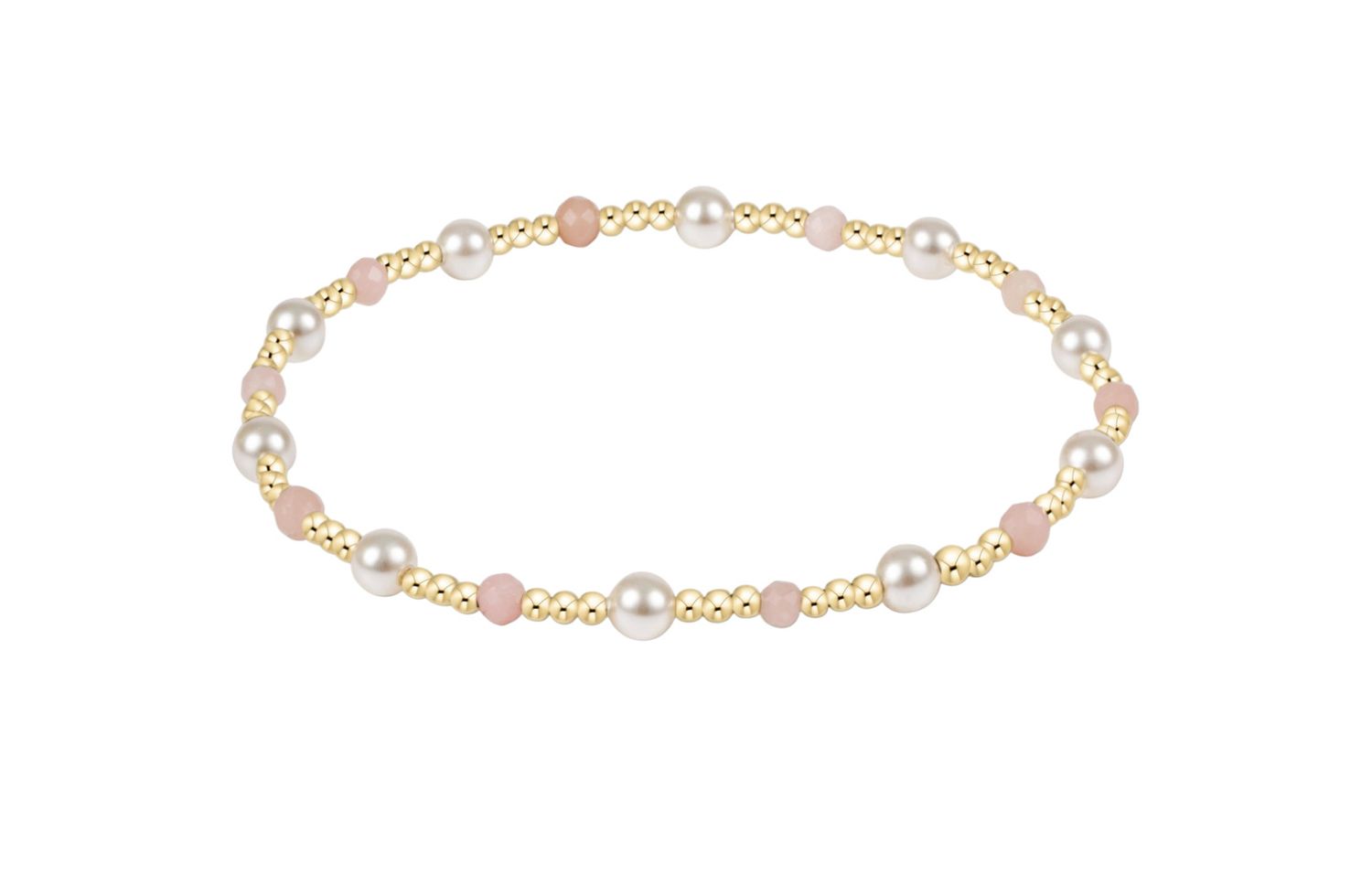 Enewton Pearl Sincerity 4mm Gem Bracelet Pink Opal