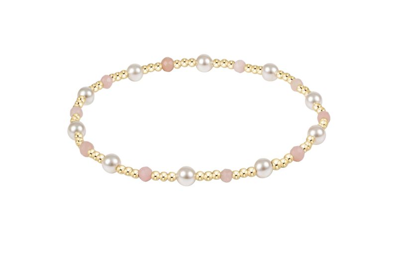 Enewton Pearl Sincerity 4mm Gem Bracelet Pink Opal