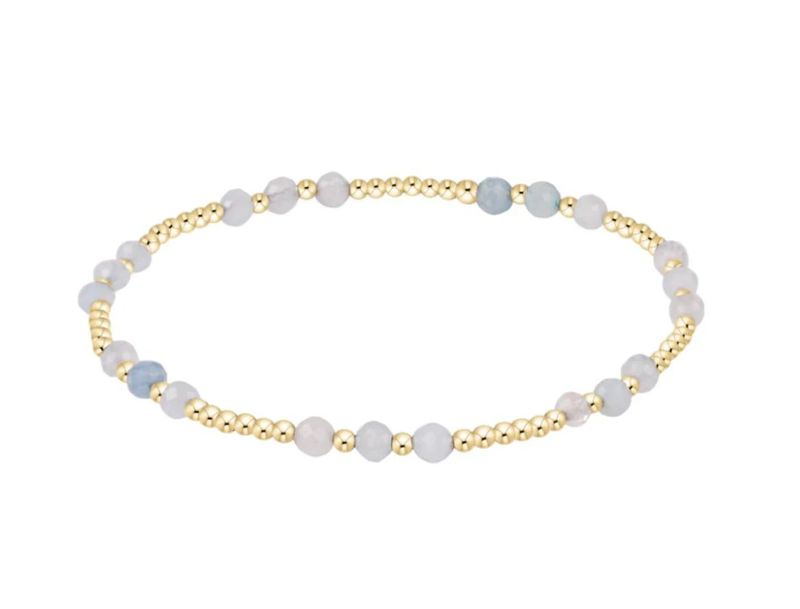 Enewton Joy Gem 3mm Bracelet Aquamarine