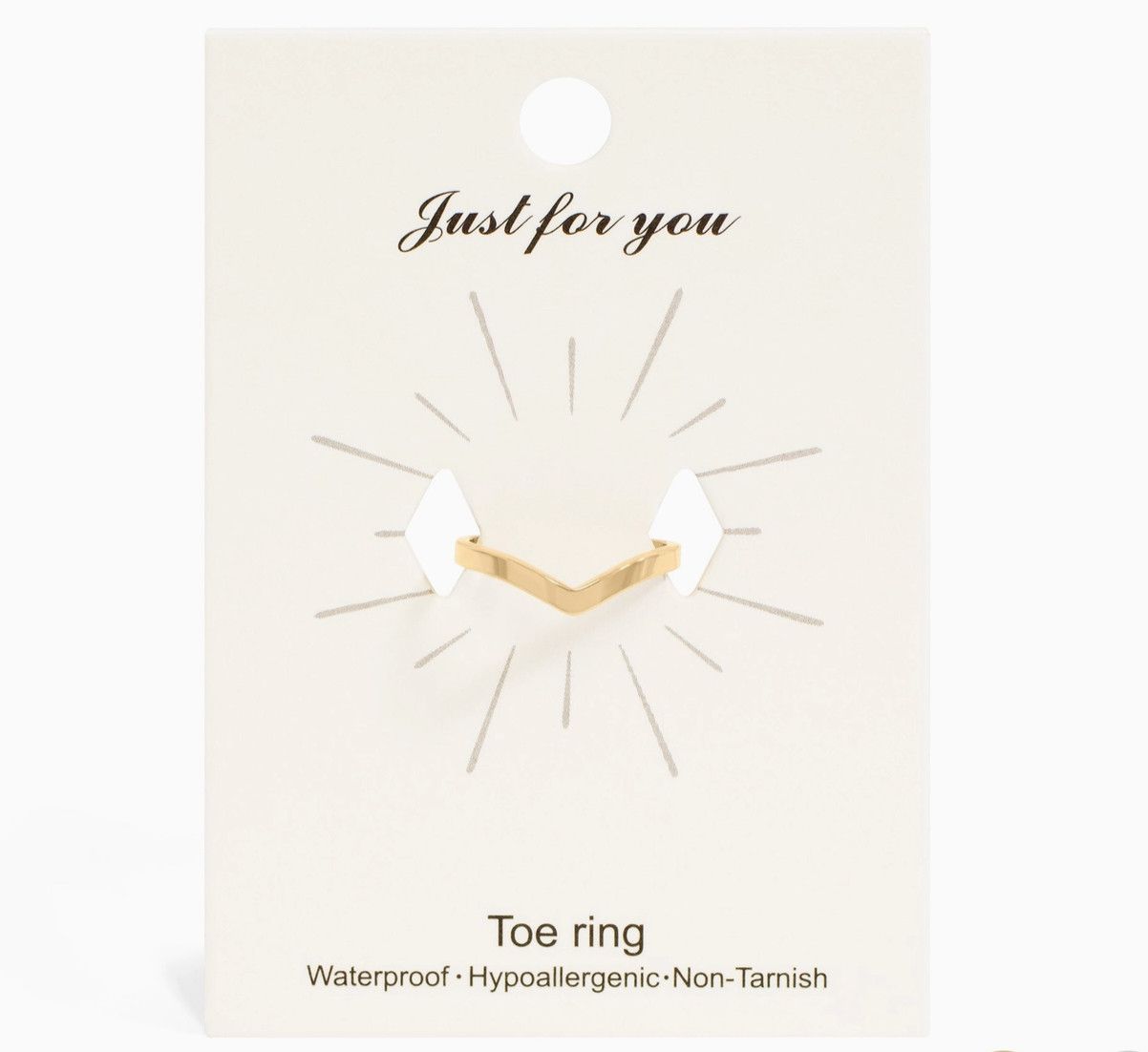 18k Gold Stainless Steel Toe Ring Gold | Point