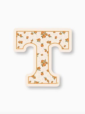 Orange Floral Power T® Sticker