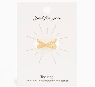 18k Gold Stainless Steel Toe Ring Gold | Crossover