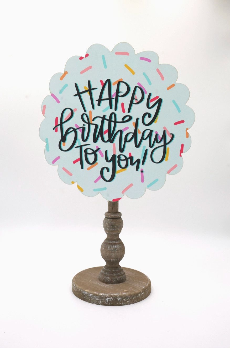 DBR Topper | Scalloped Happy Birthday to You