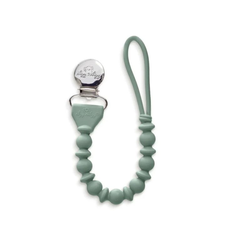 Sweetie Strap™ Silicone Pacifier Clip | Succulent Beaded