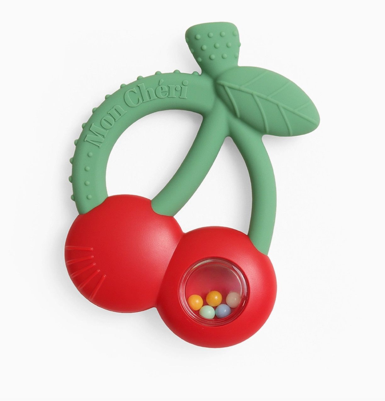 Bitzy Shake™ Teether Rattle | Cherries