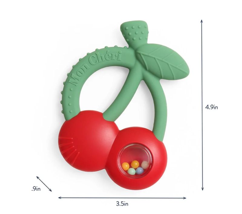 Bitzy Shake™ Teether Rattle | Cherries