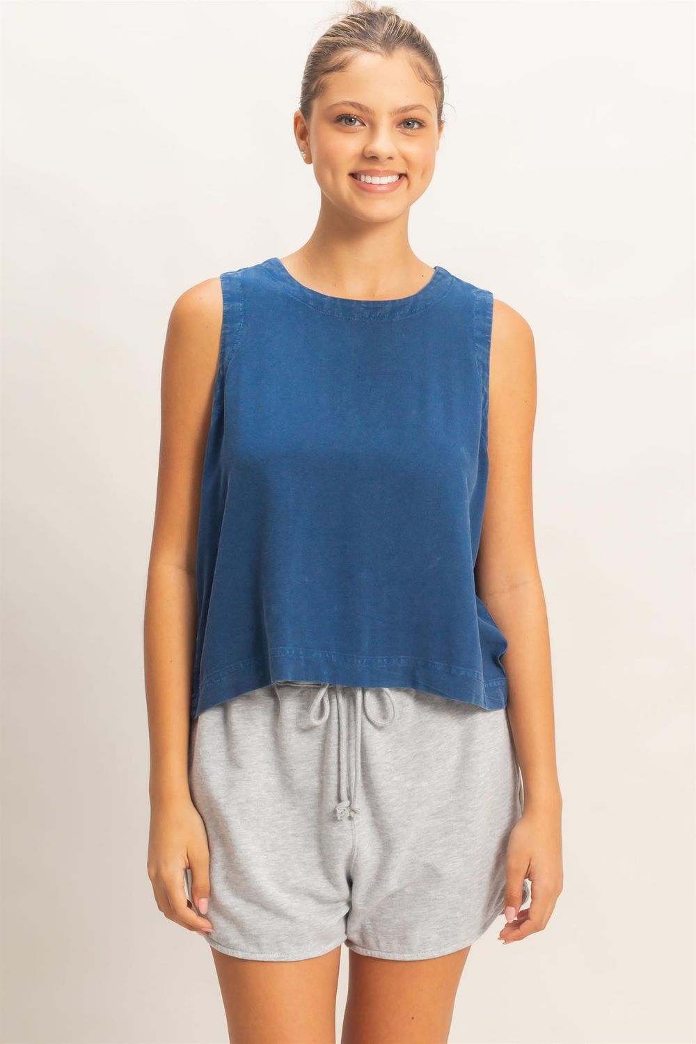The Zinna Top, Color: Navy, Size: S