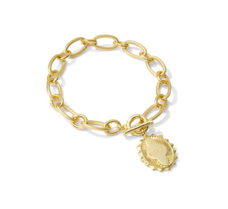 Mama Link Chain Bracelet in Gold