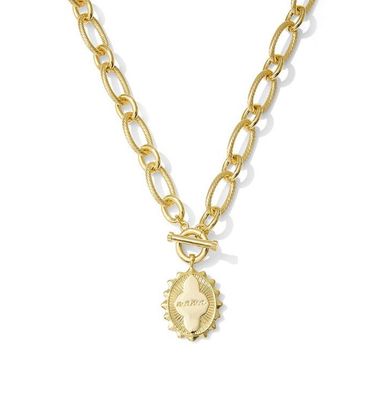 Mama Link Chain Necklace in Gold