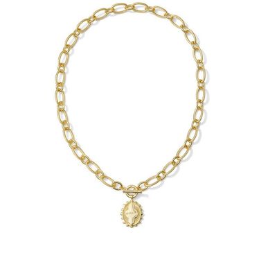 Mama Link Chain Necklace in Gold