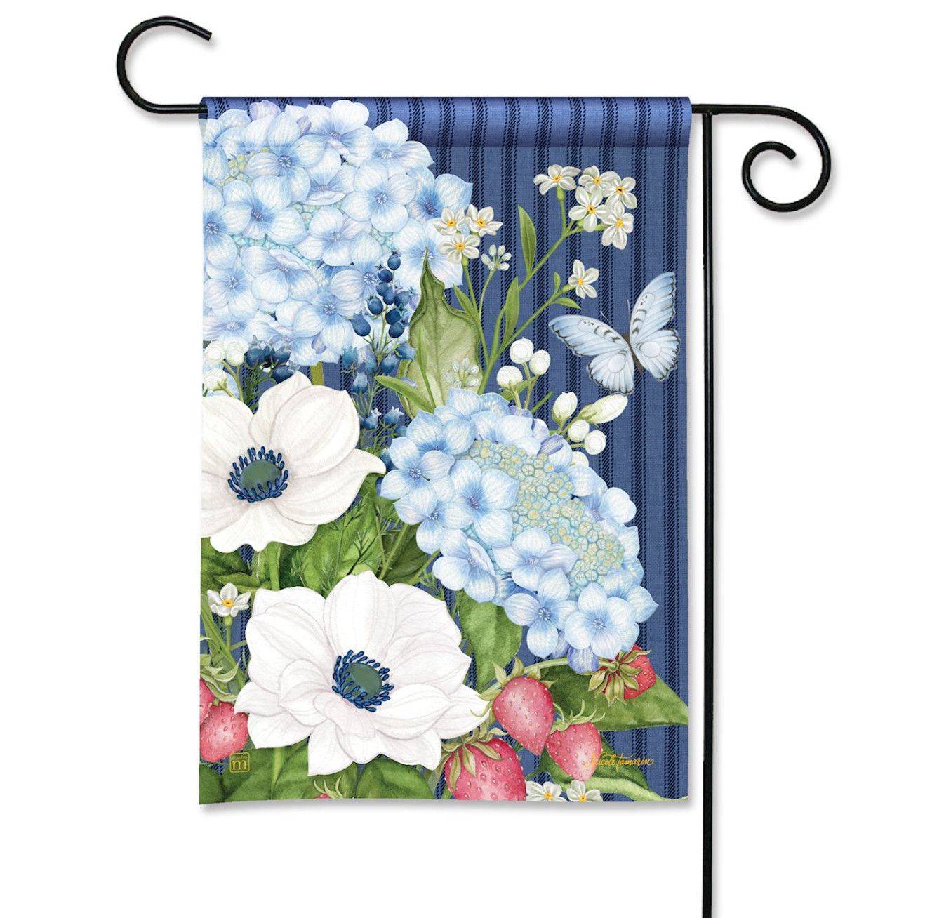 Strawberry Summer Garden Flag