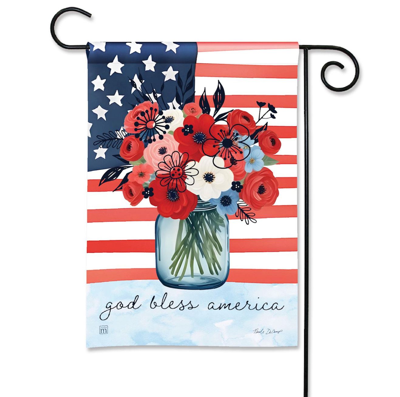 God Bless Garden Flag