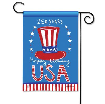 America's 250 Birthday Garden Flag