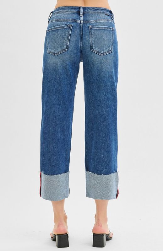 Risen Tummy Control Mid Rise Jeans