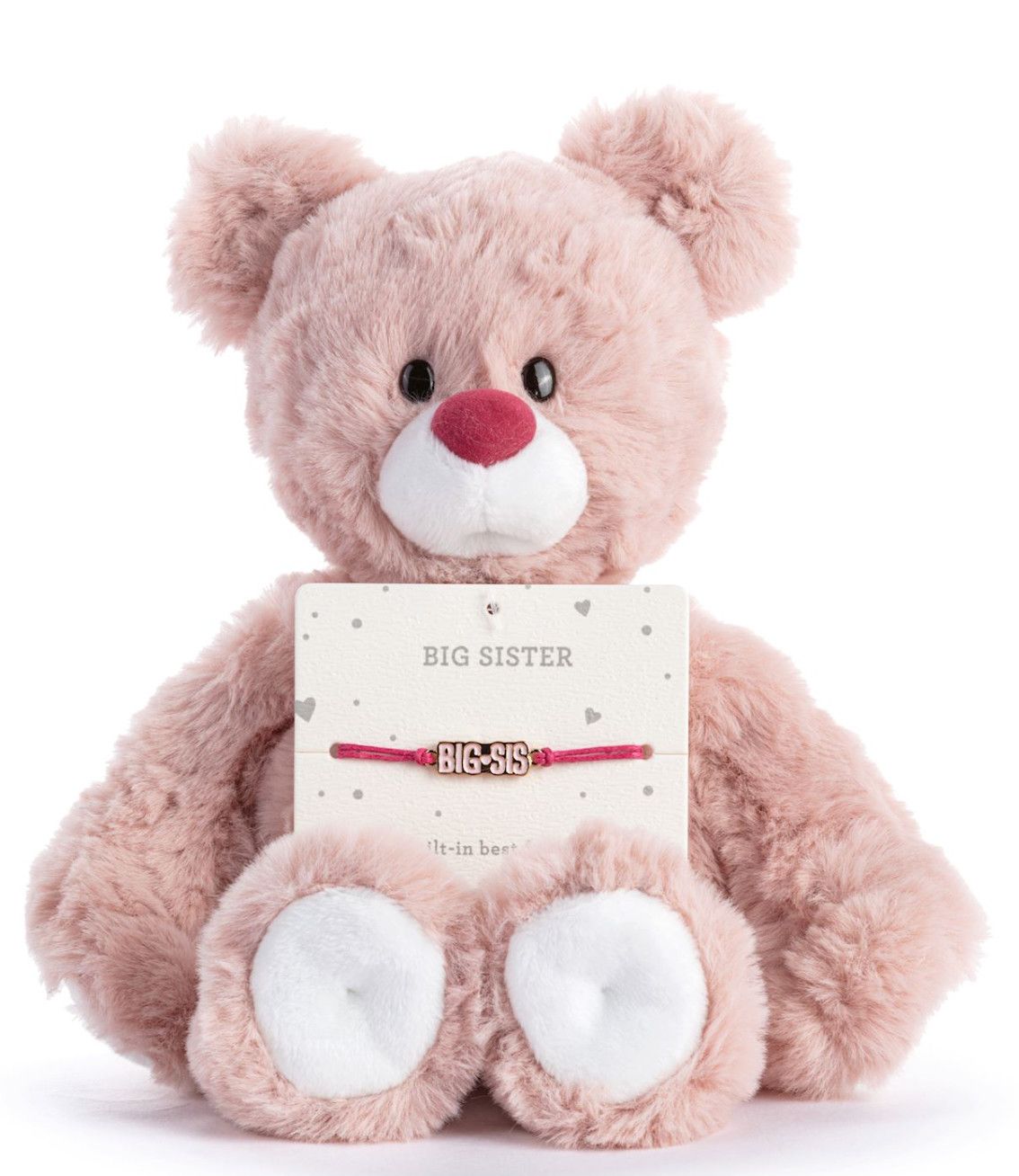 Big Sister Pink Bear with Bracelet
