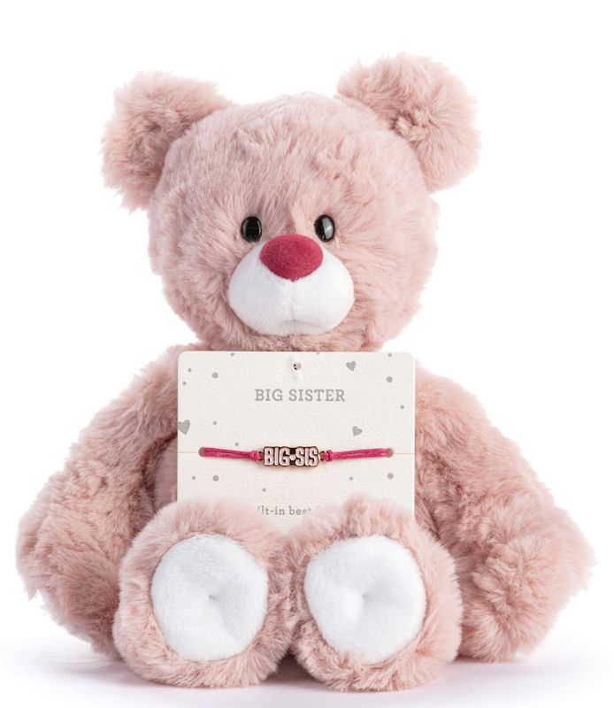 Big Sister Pink Bear with Bracelet