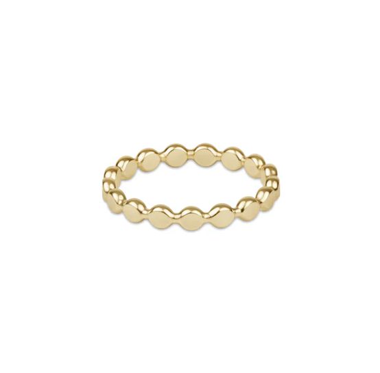 Enewton Classic Gold 2.5mm Beaded Disc Ring