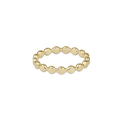 Enewton Classic Gold 2.5mm Beaded Disc Ring