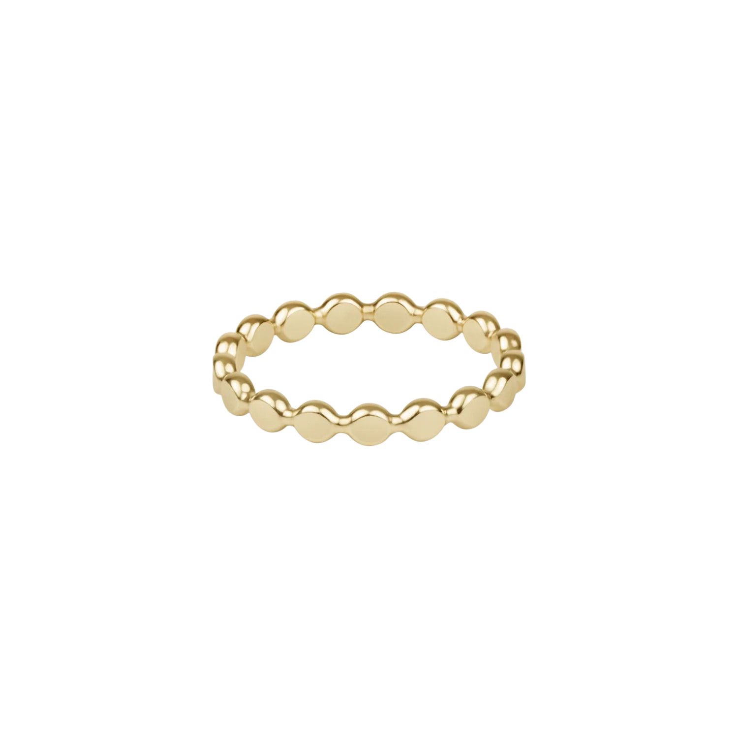 Enewton Classic Gold 2.5mm Beaded Disc Ring, Size: 6