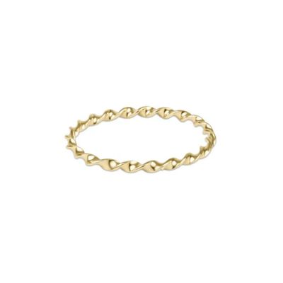 Enewton Classic Gold Twisted Thin Band Ring