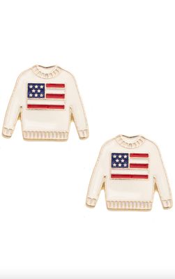 Americana Pullover Stud Earrings