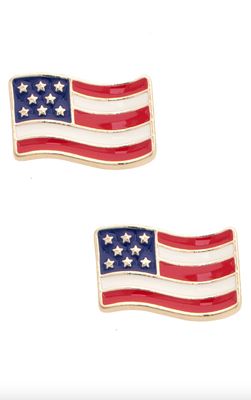 American Flag Stud Earrings