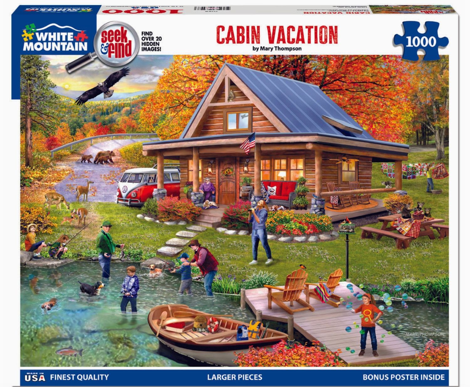 Cabin Vacation Seek &amp; Find 1000 Piece Puzzle