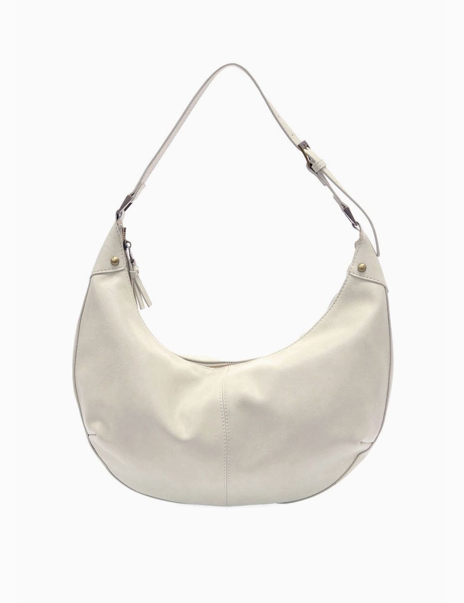Leo Crescent Shoulder Bag | Powder