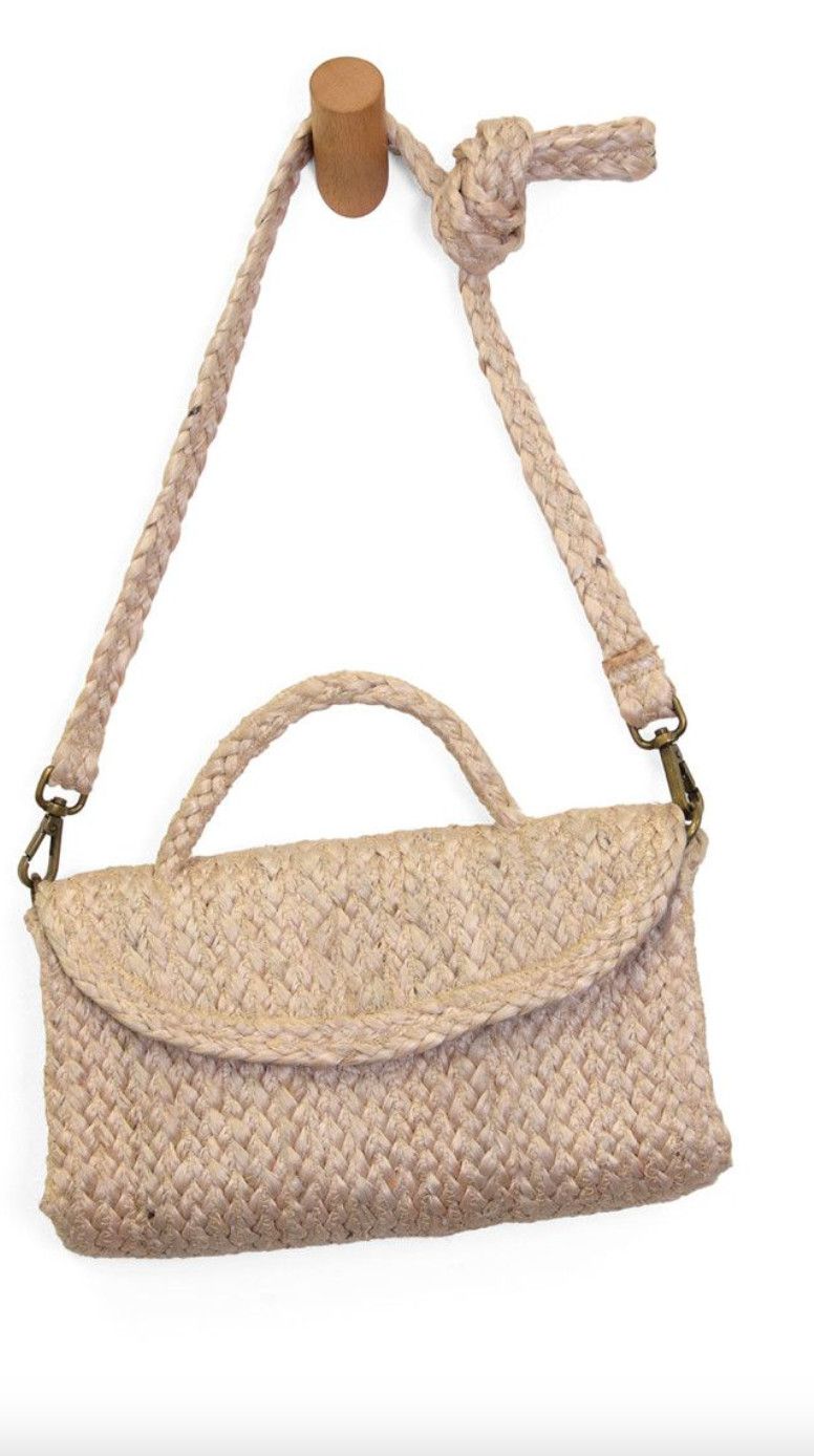 Lala Top Handle Jute Crossbody