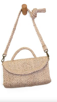 Lala Top Handle Jute Crossbody