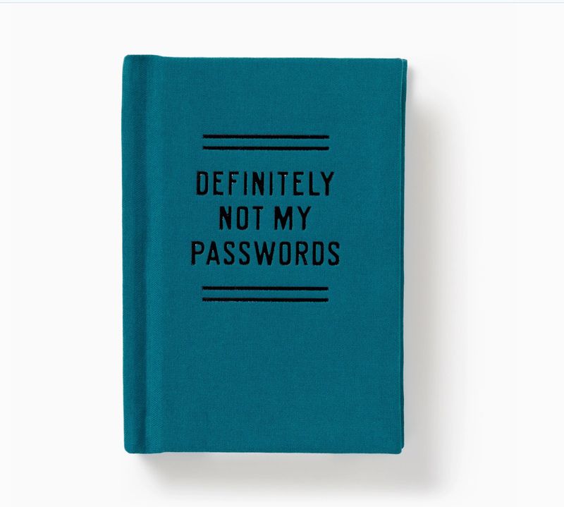 Definitely Not My Passwords Password Book