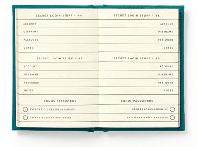 Definitely Not My Passwords Password Book