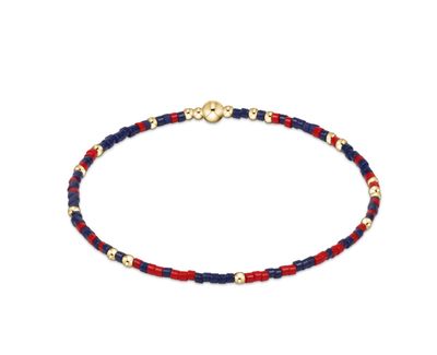 Enewton Gameday Hope Unwritten Bracelet Matte Navy - Bright Red