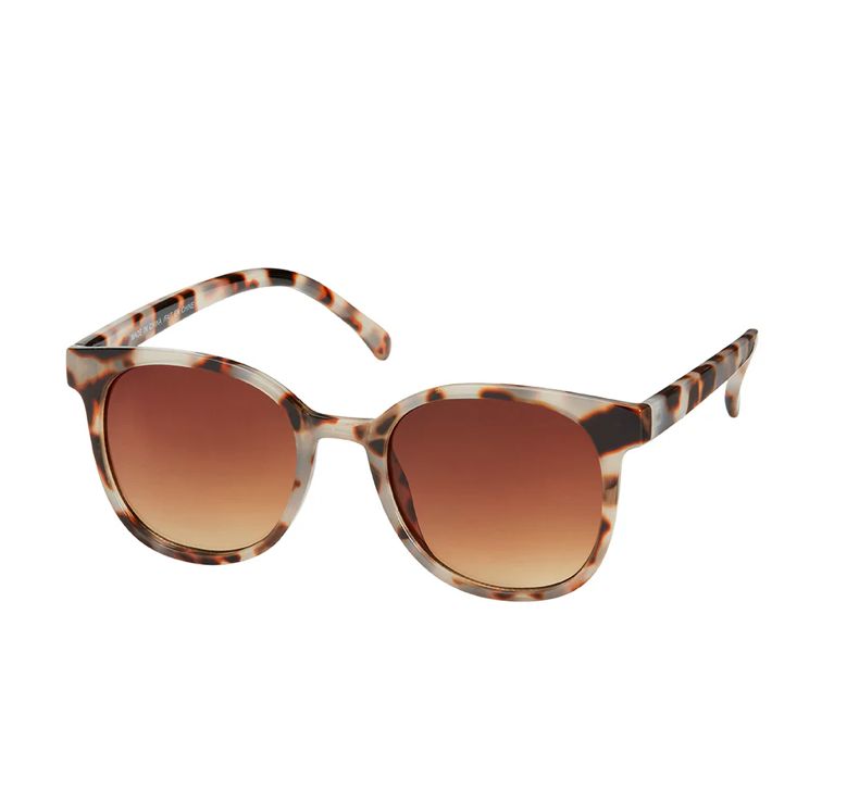 Blue Gem Sunglass Rose Round Collection | Tan