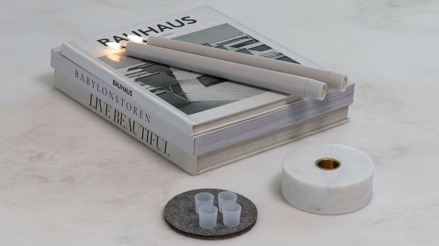 Taper Candle Clear Silicone Caps 4 Pack